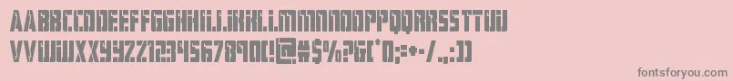 hardsciencecond Font – Gray Fonts on Pink Background