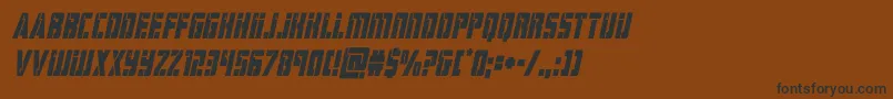 hardsciencecondital-fontti – mustat fontit ruskealla taustalla