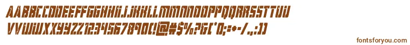 hardsciencecondital-fontti – ruskeat fontit valkoisella taustalla