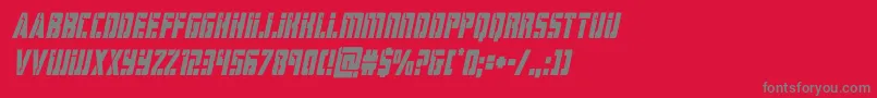 hardsciencecondital Font – Gray Fonts on Red Background