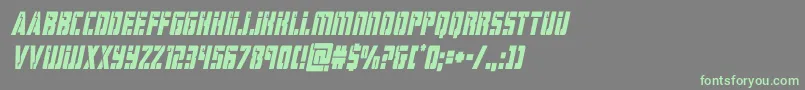Шрифт hardsciencecondital – зелёные шрифты на сером фоне
