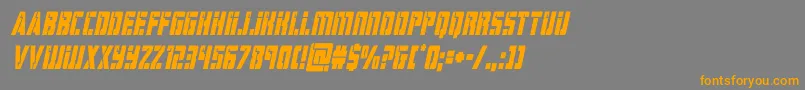 Шрифт hardsciencecondital – оранжевые шрифты на сером фоне