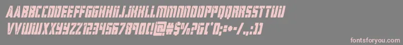 Шрифт hardsciencecondital – розовые шрифты на сером фоне