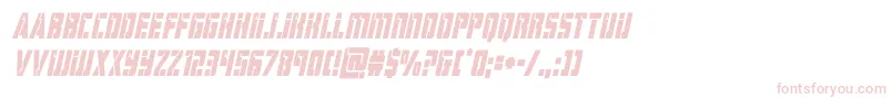 hardsciencecondital-Schriftart – Rosa Schriften auf weißem Hintergrund