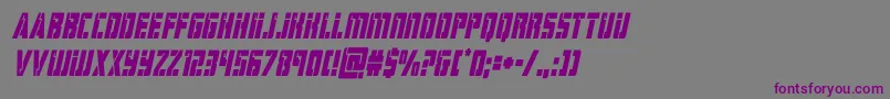 Шрифт hardsciencecondital – фиолетовые шрифты на сером фоне
