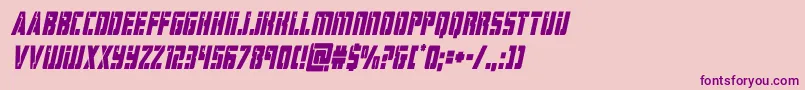 hardsciencecondital-fontti – violetit fontit vaaleanpunaisella taustalla