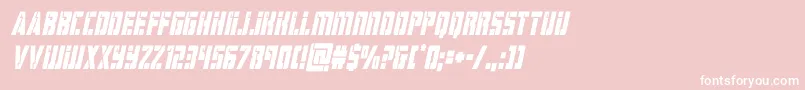 Шрифт hardsciencecondital – белые шрифты на розовом фоне