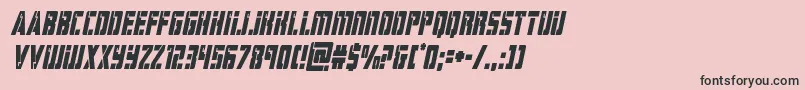 hardsciencecondital Font – Black Fonts on Pink Background