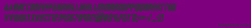 hardsciencecondital Font – Black Fonts on Purple Background