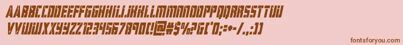 hardsciencecondital Font – Brown Fonts on Pink Background