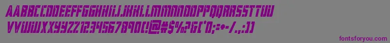 hardsciencecondital Font – Purple Fonts on Gray Background