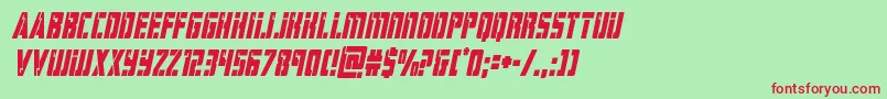 hardsciencecondital Font – Red Fonts on Green Background