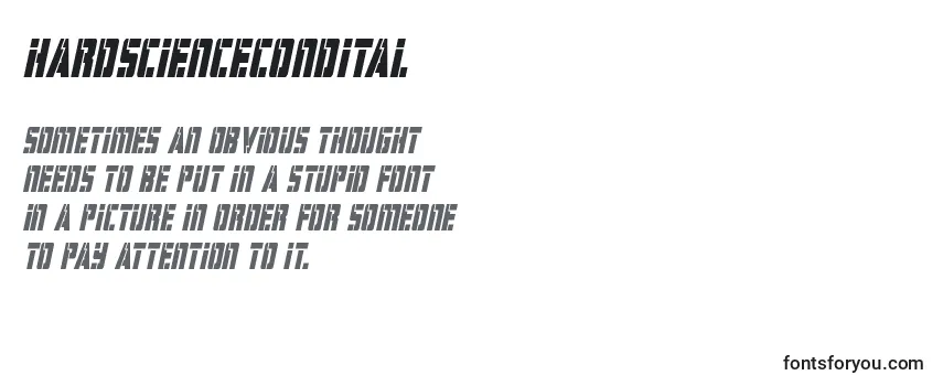 Hardsciencecondital (129077) Font