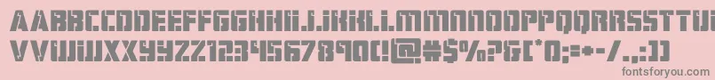 hardscienceexpand Font – Gray Fonts on Pink Background