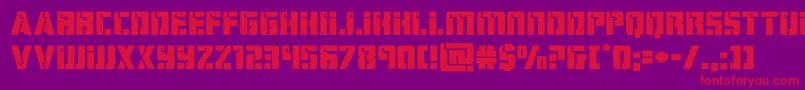 hardscienceexpand Font – Red Fonts on Purple Background