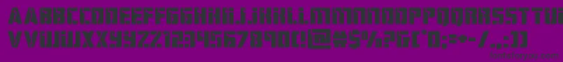 hardscienceexpand-fontti – mustat fontit violetilla taustalla