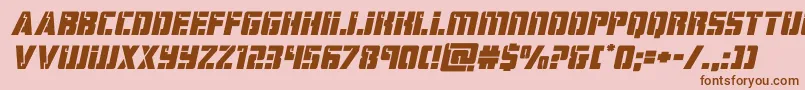 hardscienceexpandital Font – Brown Fonts on Pink Background