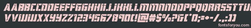 hardscienceexpandital Font – Pink Fonts on Black Background