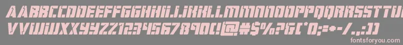 hardscienceexpandital Font – Pink Fonts on Gray Background