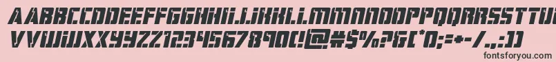 hardscienceexpandital Font – Black Fonts on Pink Background