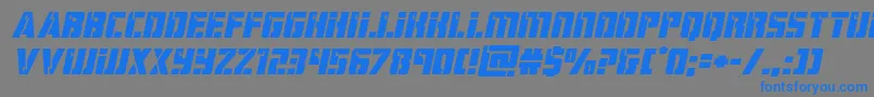 Police hardscienceexpandital – polices bleues sur fond gris
