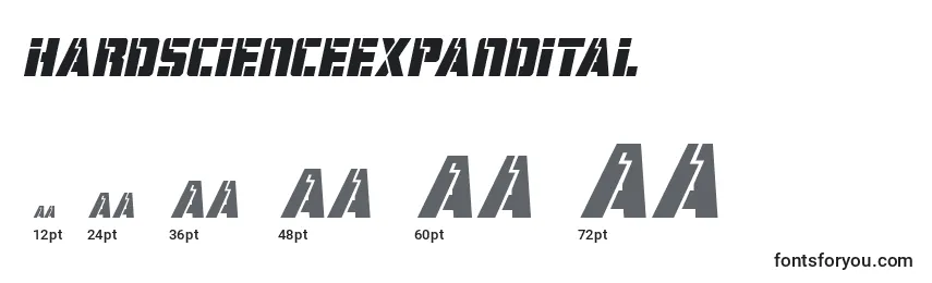 Hardscienceexpandital (129081) Font Sizes