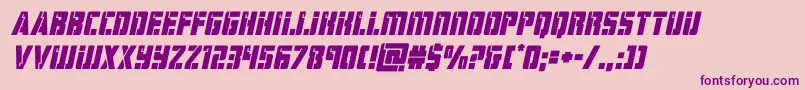 hardscienceital-Schriftart – Violette Schriften auf rosa Hintergrund
