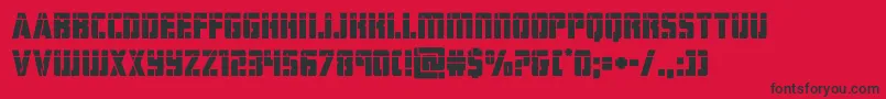 hardsciencelaser Font – Black Fonts on Red Background