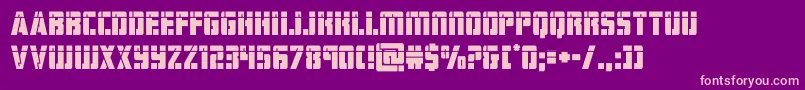 hardsciencelaser Font – Pink Fonts on Purple Background