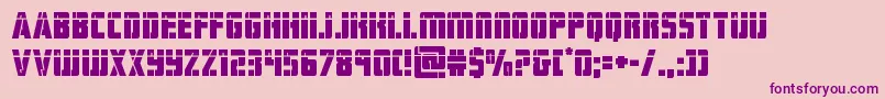 hardsciencelaser Font – Purple Fonts on Pink Background