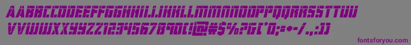 hardsciencelaserital-Schriftart – Violette Schriften auf grauem Hintergrund