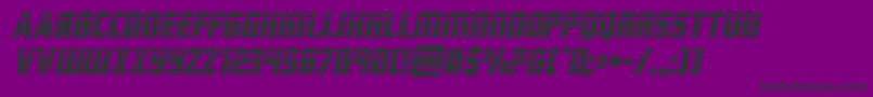 hardsciencelaserital Font – Black Fonts on Purple Background