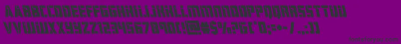 hardscienceleft Font – Black Fonts on Purple Background