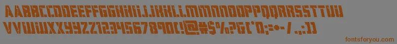 hardscienceleft Font – Brown Fonts on Gray Background