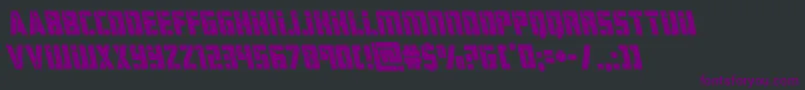 Шрифт hardscienceleft – фиолетовые шрифты на чёрном фоне