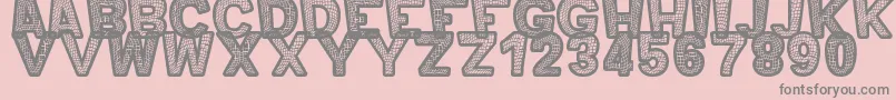 fuente MeroOrnadTfb – Fuentes Grises Sobre Fondo Rosa