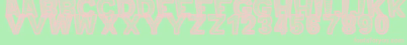 MeroOrnadTfb Font – Pink Fonts on Green Background