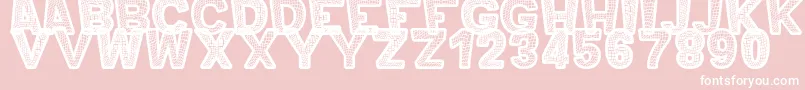 MeroOrnadTfb Font – White Fonts on Pink Background