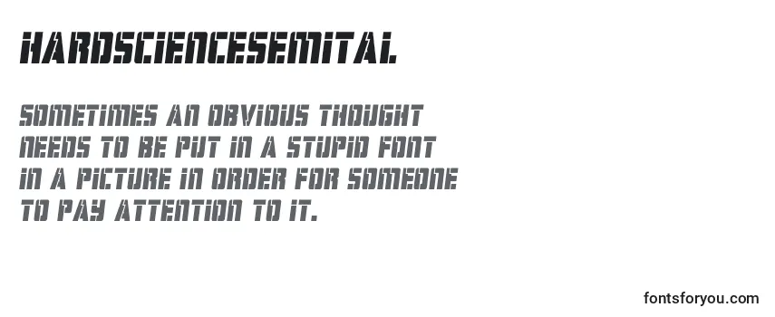 Review of the Hardsciencesemital Font