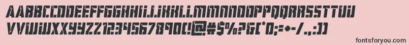 hardsciencesemital Font – Black Fonts on Pink Background