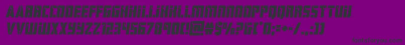 hardsciencesemital Font – Black Fonts on Purple Background