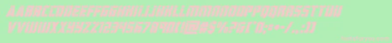 hardsciencesuperital Font – Pink Fonts on Green Background