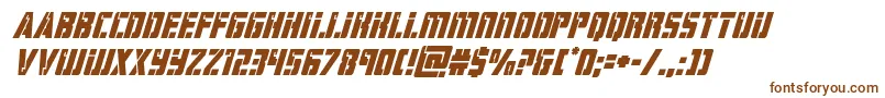 hardsciencesuperital Font – Brown Fonts on White Background