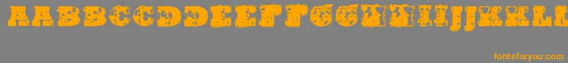 Hardwell Font – Orange Fonts on Gray Background