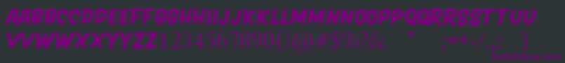 HARGENA Font – Purple Fonts on Black Background