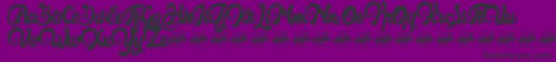 Harilly Aleya-fontti – mustat fontit violetilla taustalla