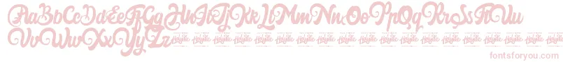 Harilly Aleya Font – Pink Fonts on White Background
