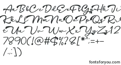 HarithDEMO font – branded Fonts