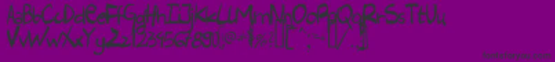 HARLC    Font – Black Fonts on Purple Background