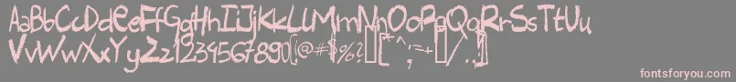 HARLC    Font – Pink Fonts on Gray Background